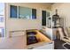 The spacious patio includes storage and access to utilities, enhancing outdoor living at 111 S Greenfield Rd # 611, Mesa, AZ 85206