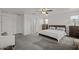Spacious main bedroom featuring carpet, ceiling fan, and natural lighting at 1317 N Balboa --, Mesa, AZ 85205
