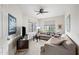 Comfortable living room features lots of natural light and neutral-colored furnishings at 15380 N 100Th St # 1124, Scottsdale, AZ 85260