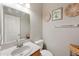Charming half bathroom with sink vanity and decorative wall art at 2109 S Luther --, Mesa, AZ 85209