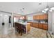 Spacious kitchen featuring stainless steel appliances, center island, and tile flooring at 2109 S Luther --, Mesa, AZ 85209