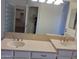 Bathroom showcasing double sinks and a large mirror reflecting the walk-in closet at 2434 S Colleen --, Mesa, AZ 85210