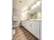 Bright bathroom with white vanity and modern fixtures at 2821 S Skyline Dr # 156, Mesa, AZ 85212