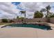 Beautiful pool surrounded by lush landscaping and a spacious patio area at 3053 S Canfield --, Mesa, AZ 85212