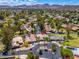 Aerial view of a residential neighborhood with tree-lined streets and well-maintained homes at 617 W Gibraltar Ln, Phoenix, AZ 85023