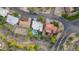 Overhead view highlighting home and neighborhood pool at 845 E Village Circle S Dr, Phoenix, AZ 85022