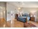 Large main bedroom with ensuite bathroom, hardwood floors and lots of natural light at 8542 W Rosemonte Dr, Peoria, AZ 85382