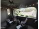 Cozy outdoor patio featuring comfortable seating and a lovely view of the landscaped backyard at 15252 N 100 St # 1146, Scottsdale, AZ 85260