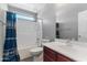 Well-maintained bathroom with shower and tub combination, vanity with sink, and modern fixtures at 23955 W La Salle St, Buckeye, AZ 85326