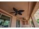 Cozy covered patio with dual ceiling fans offering a relaxing outdoor space at 26725 W Marco Polo Rd, Buckeye, AZ 85396