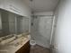 Dated bathroom with vanity sink and a shower at 3719 W Thunderbird Rd, Phoenix, AZ 85053