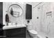 Modern bathroom with stylish vanity, sleek fixtures, and a walk-in shower at 4208 N Parkway Ave, Scottsdale, AZ 85251