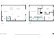 Floor plans for both floors, featuring two bedrooms, three bathrooms, and kitchen at 4208 N Parkway Ave, Scottsdale, AZ 85251
