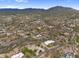 Wide aerial view of the community and surrounding desert landscape at 4684 E Coachwhip Rd, Cave Creek, AZ 85331