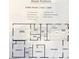 Detailed floor plan showcasing a Pebble Beach model with 3 bedrooms, 2 baths, and an open concept design at 650 N Hawes Rd # 4128, Mesa, AZ 85207