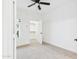 Neutral bedroom with a ceiling fan and a convenient walk-in closet at 7101 W Beardsley Rd # 621, Glendale, AZ 85308