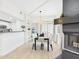 Charming dining area with a modern table and a unique fireplace at 7101 W Beardsley Rd # 621, Glendale, AZ 85308