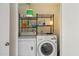 Conveniently located laundry with both washer and dryer, and extra shelf space at 8725 E Coronado Rd, Scottsdale, AZ 85257