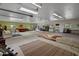 Large, well-lit garage with neutral walls, offering ample space for vehicle storage and projects at 11119 W Mountain View Rd, Sun City, AZ 85351