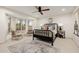 Comfortable bedroom with a large bay window and stylish decor at 10380 E Cholla St, Scottsdale, AZ 85260