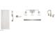 Image displaying a white door, bathroom faucet, and a sleek, modern three light fixture at 11423 E Utah Ave, Mesa, AZ 85212