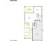 Open-concept first floor plan featuring a spacious kitchen, great room, and covered outdoor living at 1549 E Eleana Ln, Gilbert, AZ 85298