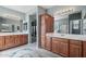 Bathroom featuring double sinks and a private shower at 16753 W Bristol Ln, Surprise, AZ 85374