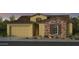 Charming single-Gathering home featuring a two-car garage and stone accents for an attractive facade at 16923 W Canterbury Dr, Surprise, AZ 85388