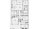 Detailed floorplan of home featuring 3 bedrooms, 3 bathrooms, flex room, and a 3-car garage at 16923 W Canterbury Dr, Surprise, AZ 85388