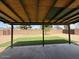 Covered patio overlooking large backyard, featuring artificial turf and plenty of room at 3150 E Corrine Dr, Phoenix, AZ 85032