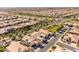 Expansive aerial shot showcasing a well-planned community, with beautiful homes and landscaped streets at 35756 N Clementine Trl, San Tan Valley, AZ 85140