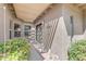 Covered patio with desert landscaping and decorative statues creating a relaxing outdoor space at 5837 E Presidio Rd, Scottsdale, AZ 85254