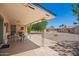 View of the covered patio with dining set at 6337 E Evergreen St, Mesa, AZ 85205