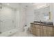 Modern bathroom with a glass-enclosed shower and stylish vanity, offering a clean and luxurious feel at 7180 E Kierland Blvd # 316, Scottsdale, AZ 85254