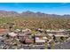 Scenic aerial view of the shopping center, nestled within a community with mountain views at 9270 E Thompson Peak Pkwy # 367, Scottsdale, AZ 85255