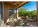 The patio is perfect for relaxing and has a built-in BBQ and plenty of seating at 9270 E Thompson Peak Pkwy # 367, Scottsdale, AZ 85255