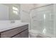 Bathroom featuring a vanity and glass enclosed shower with tile flooring at 10229 N 49Th Dr, Glendale, AZ 85302