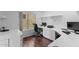 Bright home office with built-in desk, drawers, and natural light at 2821 E Pontiac Dr, Phoenix, AZ 85050