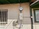 Shows the electrical meter on the side of the home at 3155 E Mobile Ln, Phoenix, AZ 85040