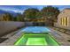Gorgeous pool and spa featuring fountains and color lighting, perfect for relaxation at 4300 S Marble St, Gilbert, AZ 85297