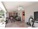 Covered patio with lounge seating and plenty of space for outdoor dining at 7537 W Bluefield Ave, Glendale, AZ 85308