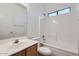 Bright bathroom featuring a shower-tub combination and a modern sink at 13337 W Evans Dr, Surprise, AZ 85379