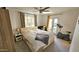Comfortable bedroom with large window, access to the backyard, and workout space at 1520 W Encanto Blvd, Phoenix, AZ 85007