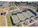 Aerial view of the community's pickle ball courts and bocce ball at 16781 S 181St Ln, Goodyear, AZ 85338