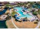 Aerial view of large pool area in the Cantamia community at 16781 S 181St Ln, Goodyear, AZ 85338