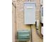 Exterior electrical panel, including the Orbit timer box at 17840 N Smith Dr, Maricopa, AZ 85139