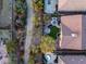Aerial view of backyard including outdoor kitchen and desert landscaping at 30224 N 52Nd Pl, Cave Creek, AZ 85331