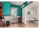 Office with hardwood floors, bright decor and an attached living area at 3793 E Lexington Ave, Gilbert, AZ 85234