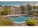 The backyard features a private pool, patio, and outdoor living space at 3854 E Cathedral Rock Dr, Phoenix, AZ 85044