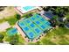 Community tennis and basketball courts offer residents recreational opportunities with well maintained landscaping at 3854 E Cathedral Rock Dr, Phoenix, AZ 85044